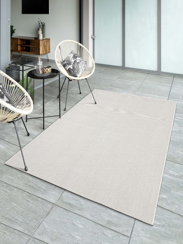 Maestro | Cream | Moderner In-& Outdoor Teppich