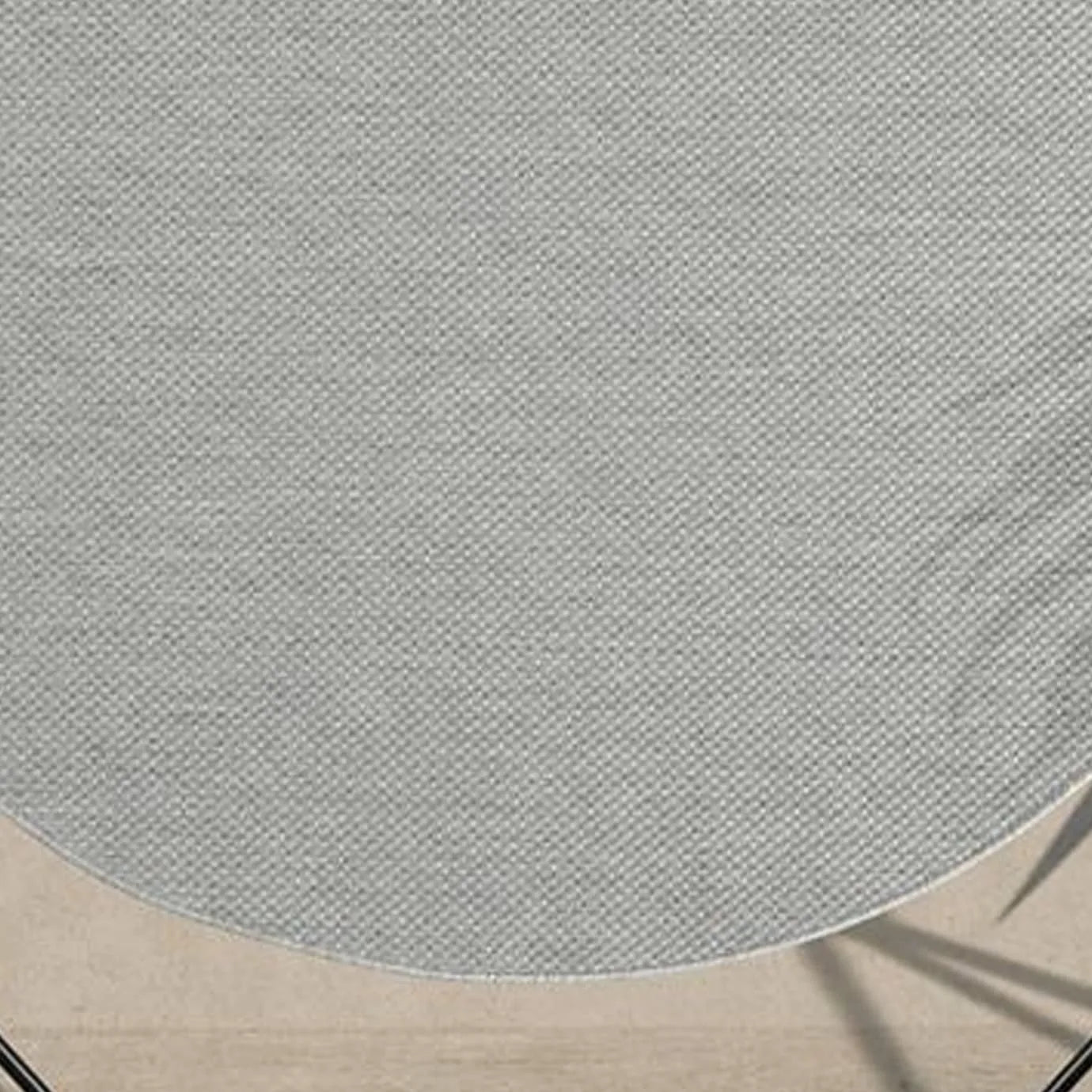 Runder Indoor & Outdoor Kurzflorteppich Grey – Maestro