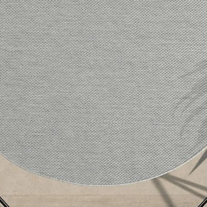 Runder Indoor & Outdoor Kurzflorteppich Grey – Maestro