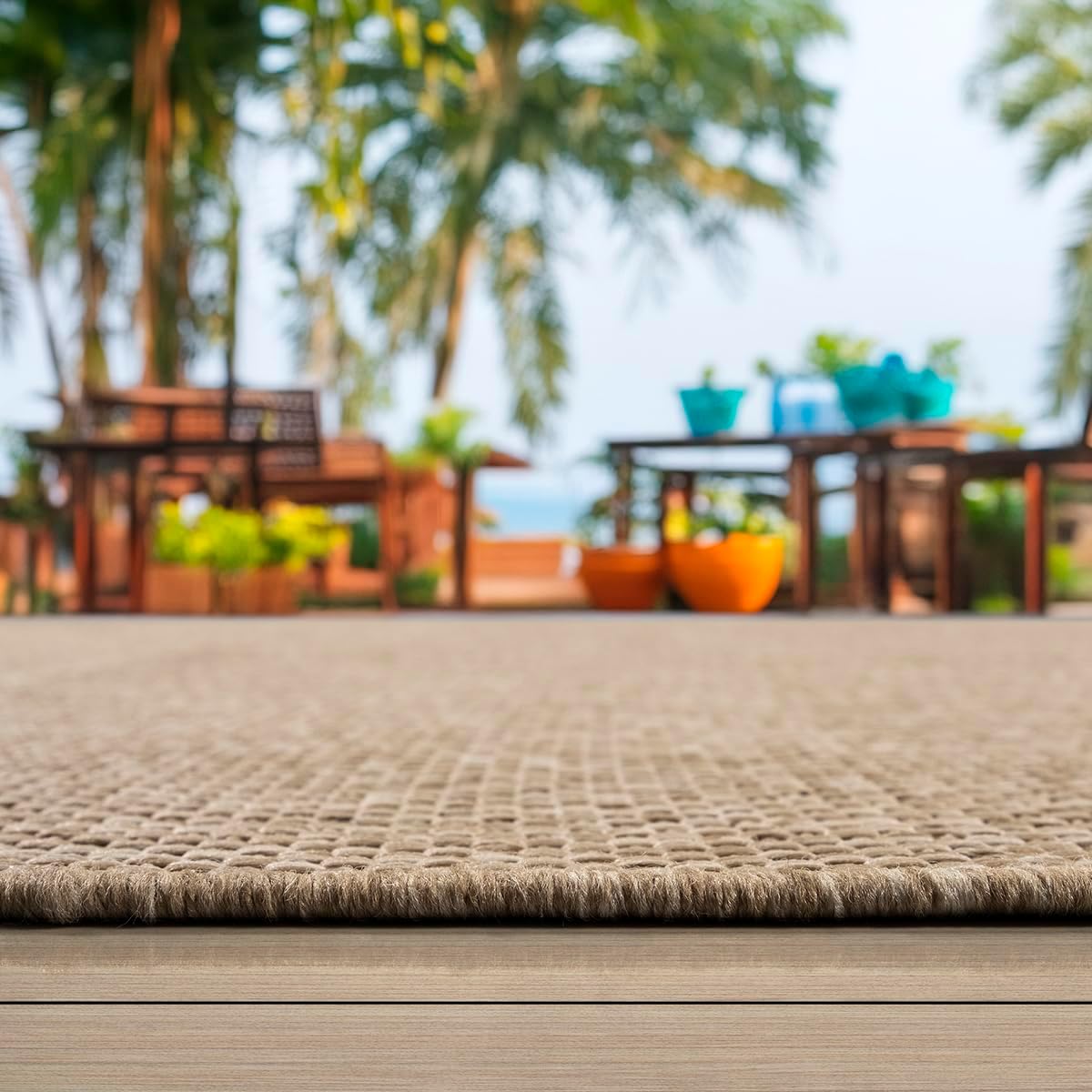 Indoor & Outdoor Kurzflorteppich Nature – Maestro