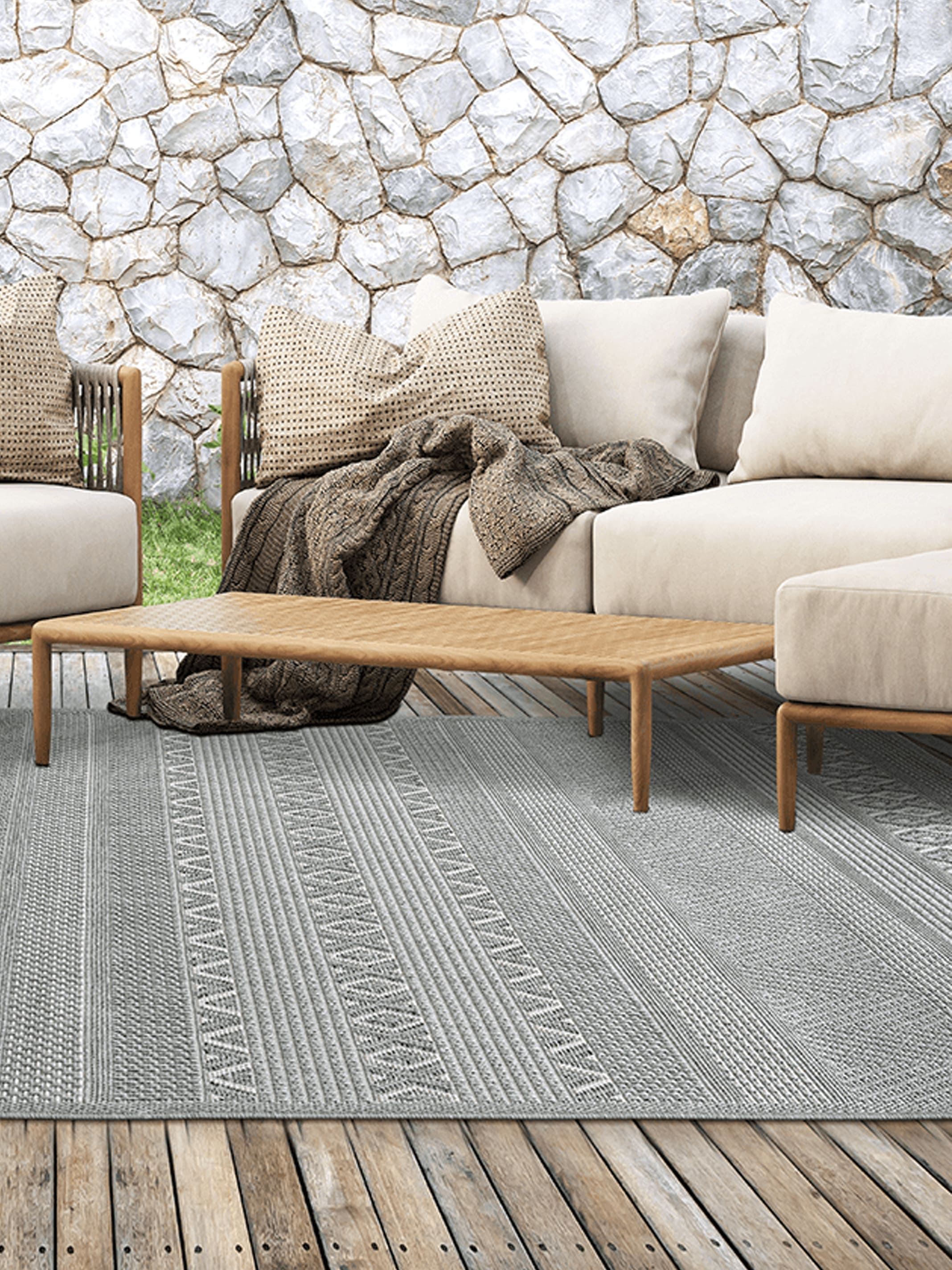 Teppich, Ottowa In-/Outdoor 22565 95-Grey