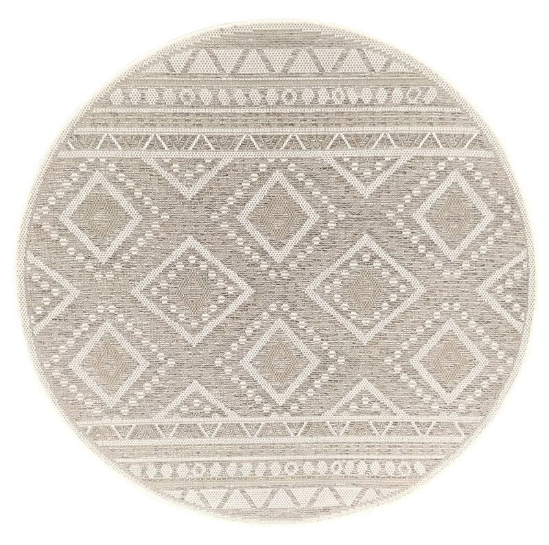 In- & Outdoor Teppich Ottowa 22567 760-Beige-Rund