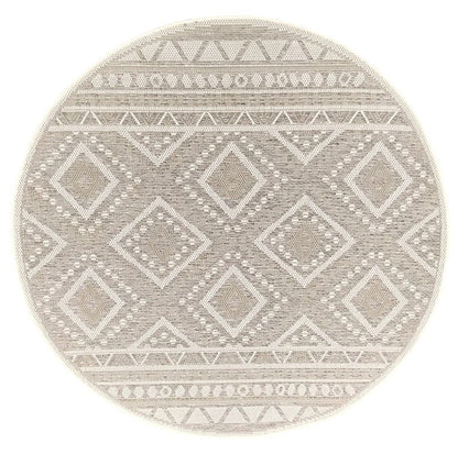 In- & Outdoor Teppich Ottowa 22567 760-Beige-Rund