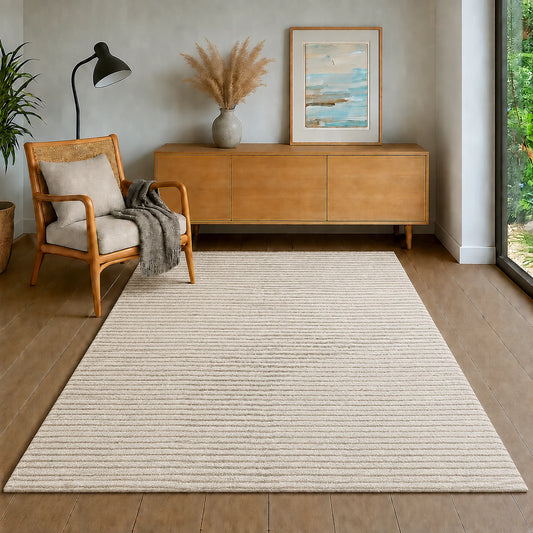Elio Designer Teppich | Cream | Kurzflorteppich