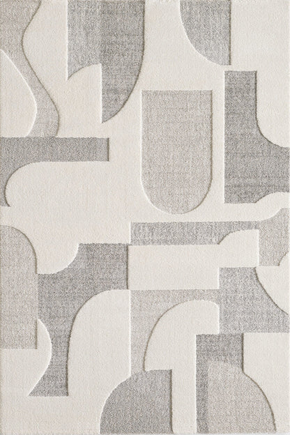 Elio Designer Teppich | Cream | Kurzflorteppich