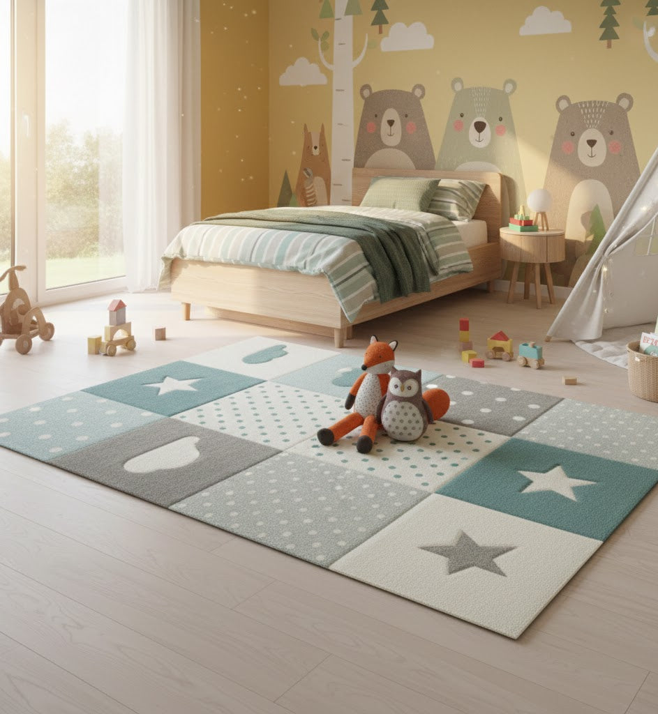 Kinderteppich Pastel Kids Montain 22755253-Blue