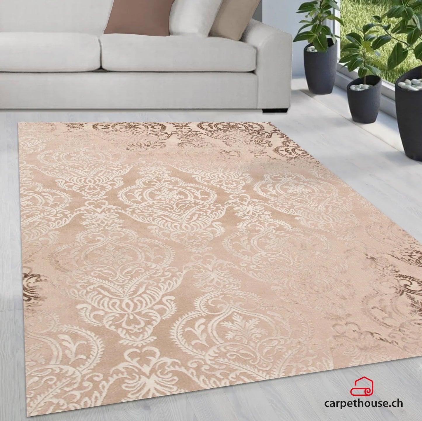 Merinos Teppich Thema 23014-763 Beige-Creme