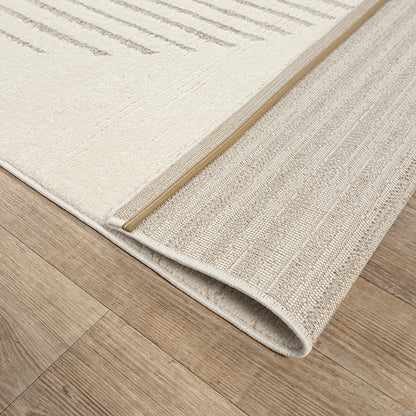 Elio Designer Teppich Hoch- Tief Effekt, 2305 160-Cream