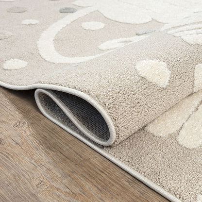Elio Kids Kinderteppich Hoch- Tief Effekt,  2307 270-Beige