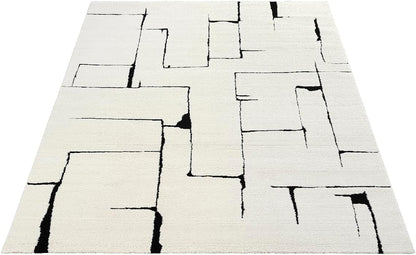 Elio Designer Teppich Hoch- Tief Effekt, 2309 260-Cream