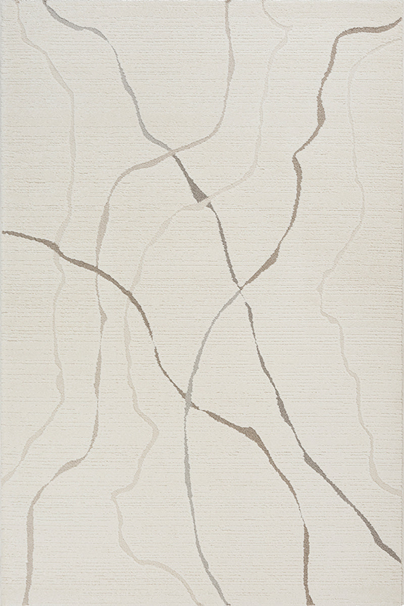 Elio Designer Teppich Hoch- Tief Effekt, 2314 160-Cream