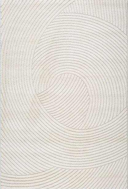 Elio Designer Teppich Hoch-Tief Effekt, 2401 160-Cream