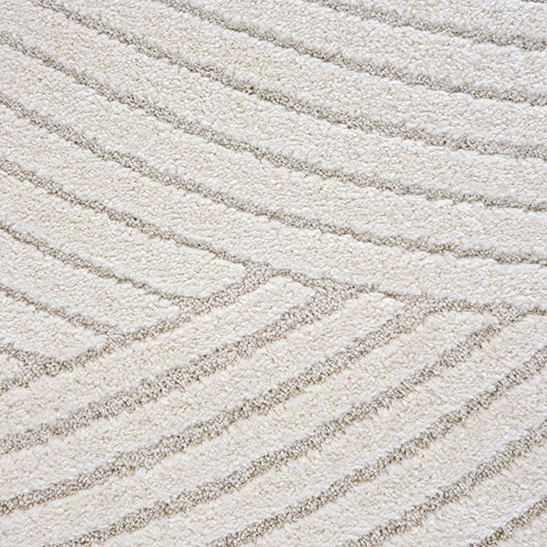 Elio Designer Teppich Hoch-Tief Effekt, 2401 160-Cream