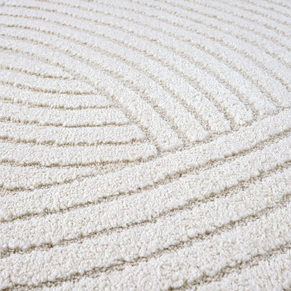 Elio Designer Teppich Hoch-Tief Effekt, 2401 160-Cream