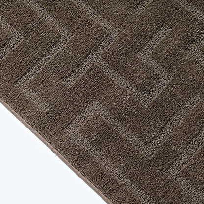 Teppich Eclipse-Brown – Moderner Teppich mit Mäander-Design (Kopie)