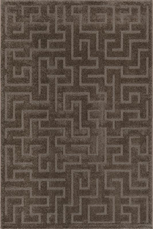 Teppich Eclipse-Brown – Moderner Teppich mit Mäander-Design (Kopie)