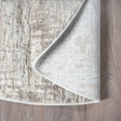 Harmony | Beige | Kurzflorteppich | rund