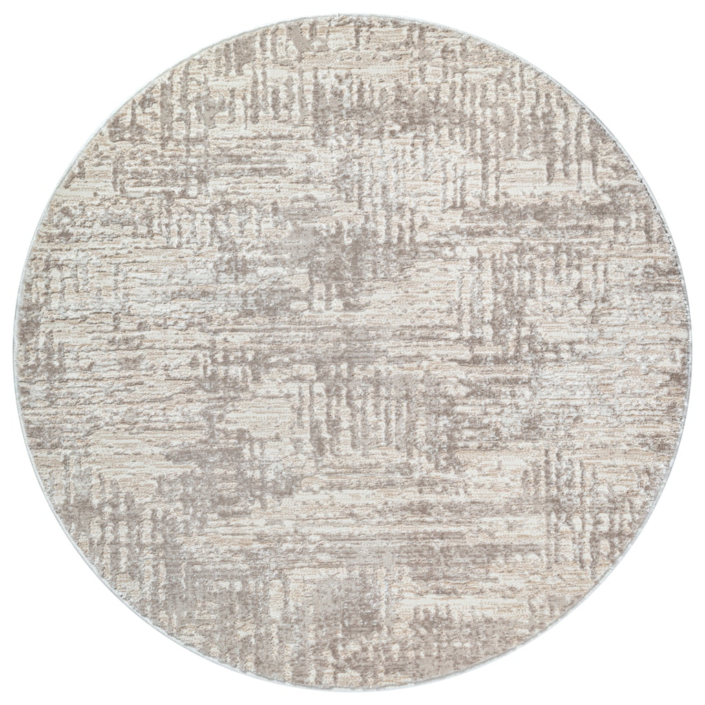 Harmony | Beige | Kurzflorteppich | rund
