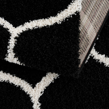 Madrid Schwarz – Hochflor Teppich