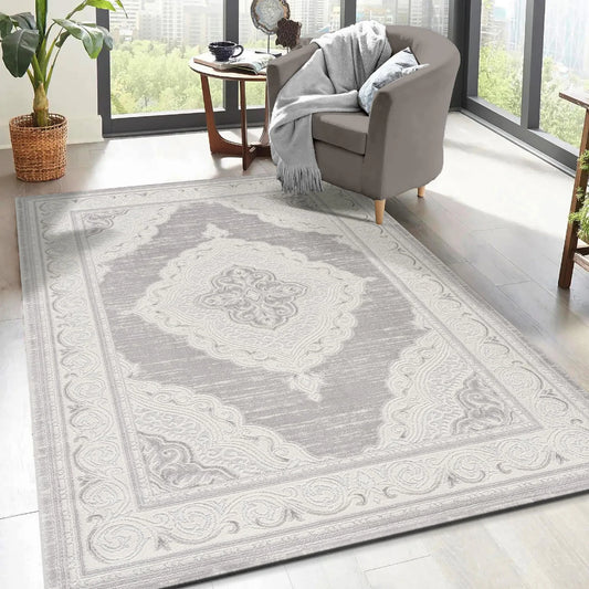 Sanat Harmony | Light Grey | Kurzflorteppich