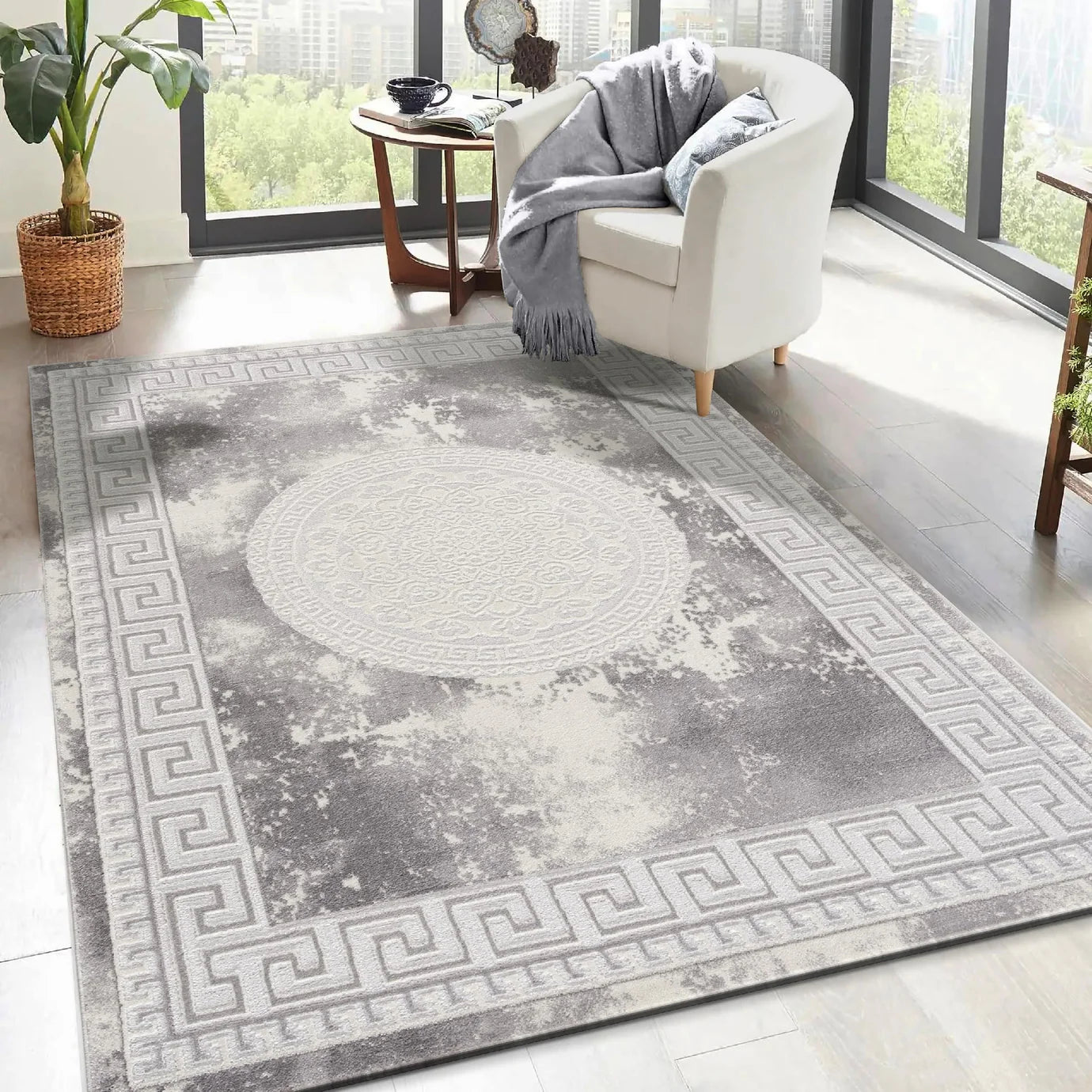 Sanat Harmony | Light Grey | Kurzflorteppich