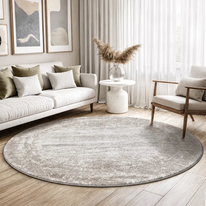 Harmony | Beige | Kurzflorteppich | rund