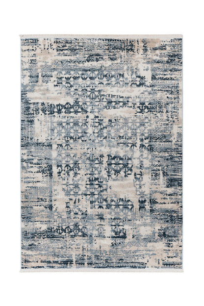 Kurzflorteppich Adela 325 Blau – Vintage Teppich