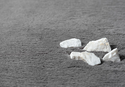 Hochflor Teppich Rund – Loft 37 995 Anthrazit