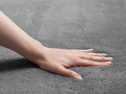 Hochflor Teppich Rund – Loft 37 995 Anthrazit