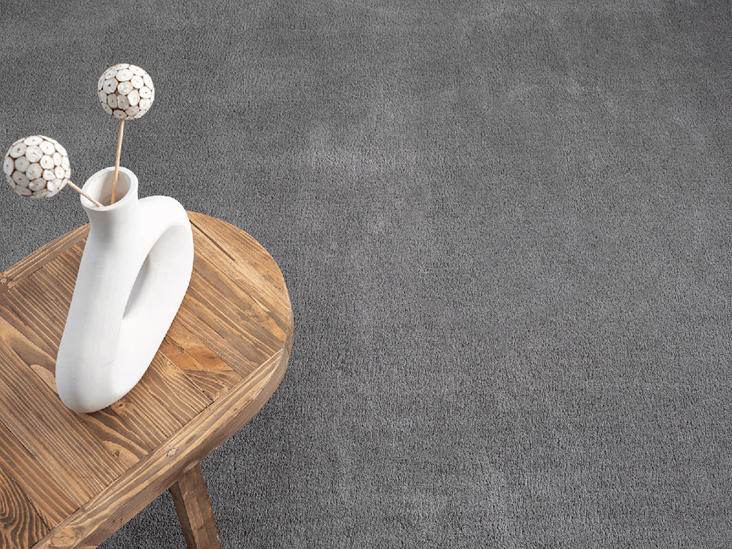 Hochflor Teppich Rund – Loft 37 995 Anthrazit