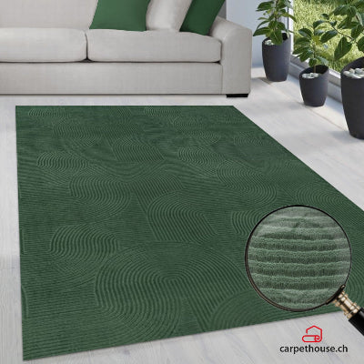 Stilo Moderner Weicher Teppich 390 45-Forest