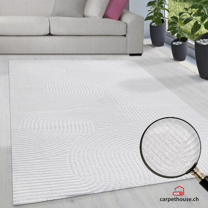 Stilo Moderner Weicher Teppich 390 62-Off White