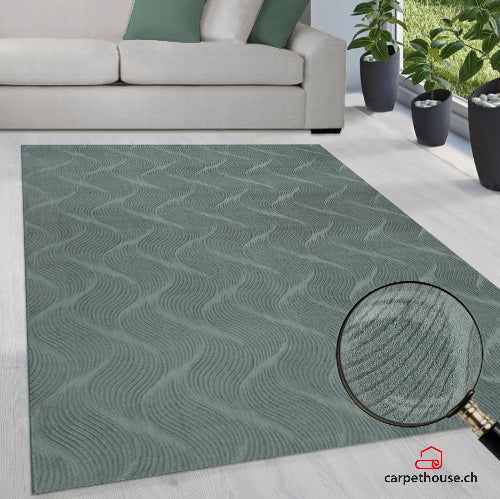 Stilo Moderner Weicher Teppich 392 42-Grün