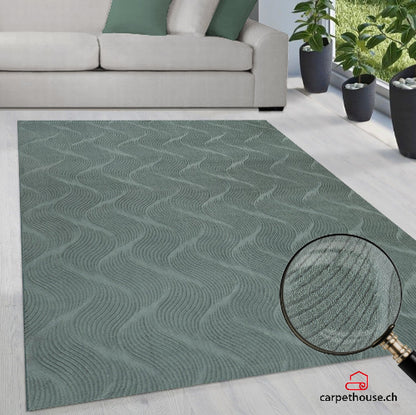 Stilo Moderner Weicher Teppich 392 42-Grün