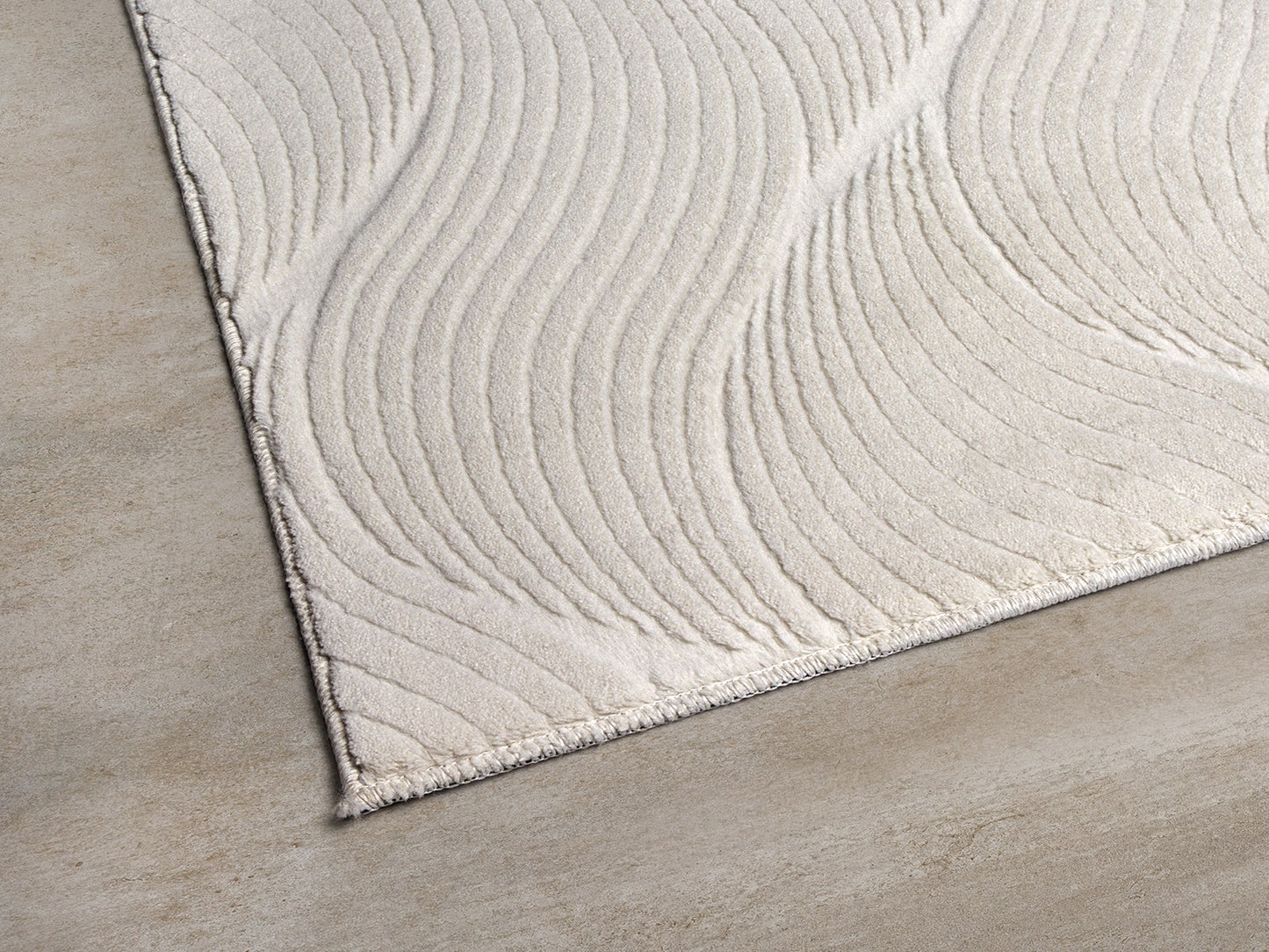 Stilo Moderner Weicher Teppich 392 60-Cream