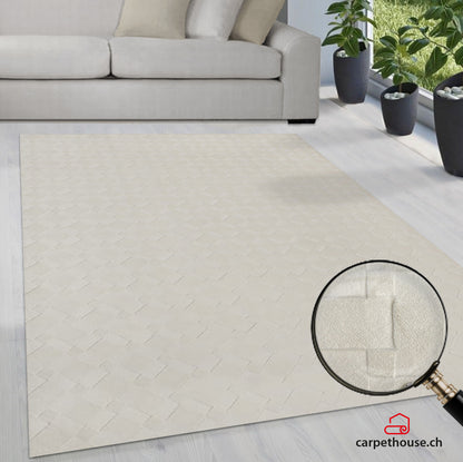 Stilo Moderner Weicher Teppich 393 60-Cream