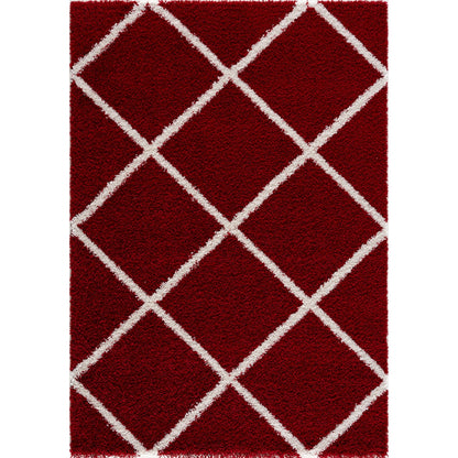 Madrid Rot – Hochflor Teppich