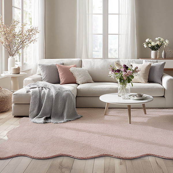 Hochflor Teppich | Loft Shape Blush