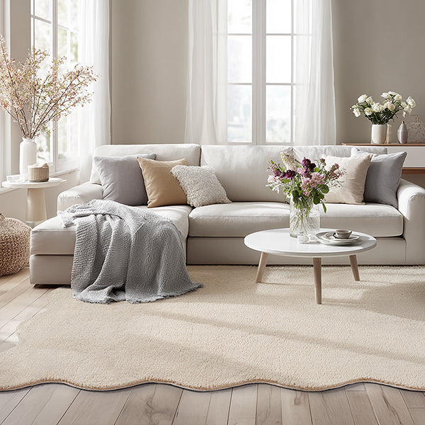 Hochflor Teppich | Loft Shape Beige