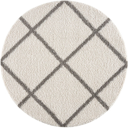 Madrid Creme – Runder Hochflor Teppich