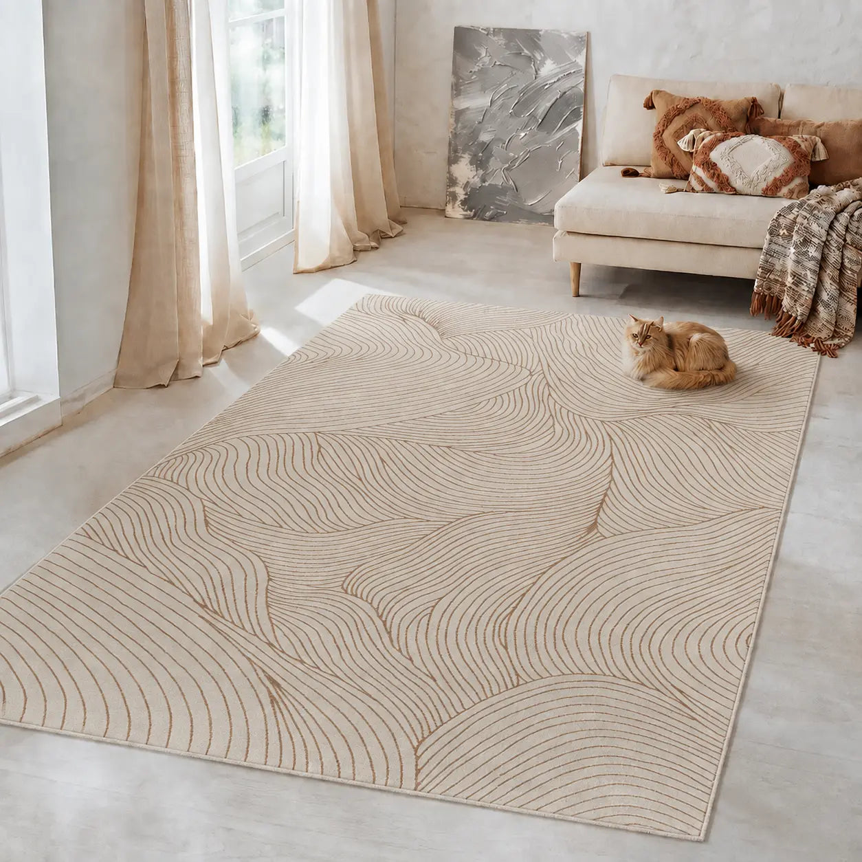 Creation | Beige | Kurzflorteppich
