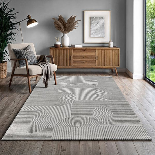 Studio | Gris | Tapis à poils ras
