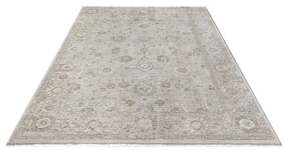 Moderner Kurzflor Teppich Flowline 52073 170-Beige