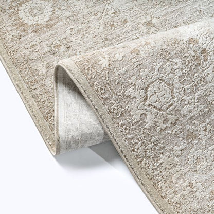 Moderner Kurzflor Teppich Flowline 52073 170-Beige