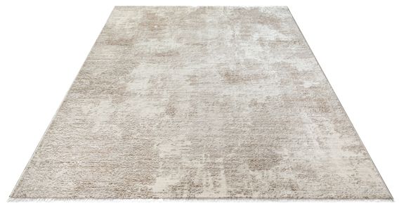 Moderner Kurzflor Teppich Flowline 52075 170-Beige