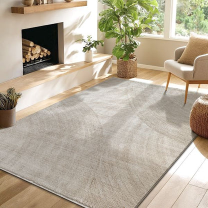 Moderner Kurzflor Teppich Flowline 52076 170-Beige