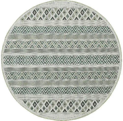 Machka In- & Outdoor Teppich 54045 40 Green – Rund