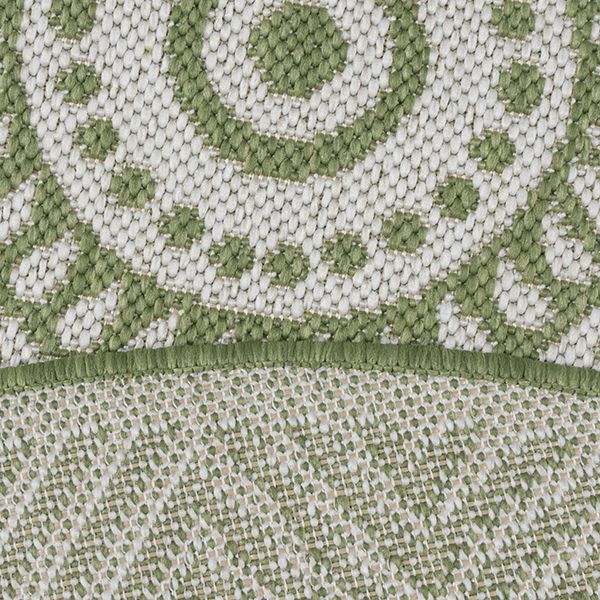 Runder Indoor & Outdoor Kurzflorteppich Green – Maestro