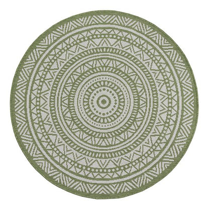 Runder Indoor & Outdoor Kurzflorteppich Green – Maestro