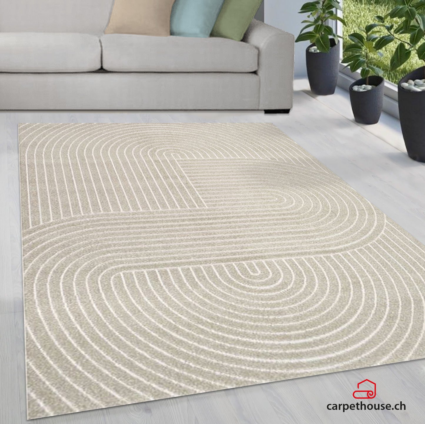 Teppich Tenerife Plus, In- & Outdoor Teppich, 54221 270-Beige